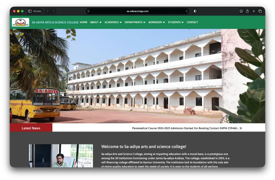SA Adiya College - Educational Portal